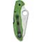 Spyderco 2024 Spyderco Salt 2, Lightweight Green, Plain Lc200N Steel, Reveal 7 SPY-C88FPGR2 - alternate 2